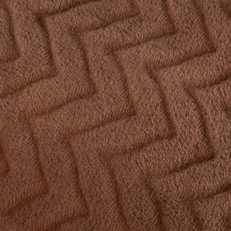 Плед микрофибра Luscan, фактура кофейный 150x200 - фото 3