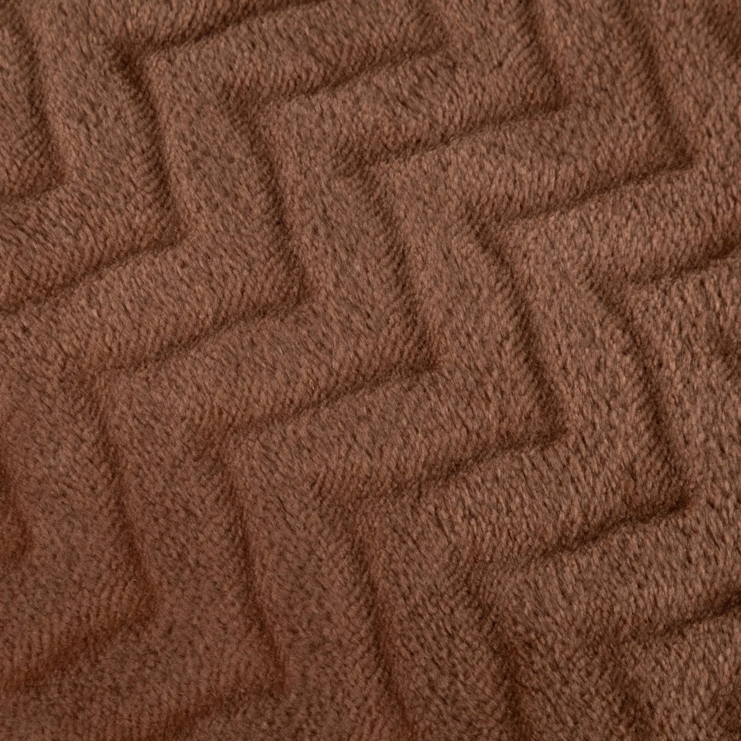 Плед микрофибра Luscan, фактура кофейный 200х220 - фото 3