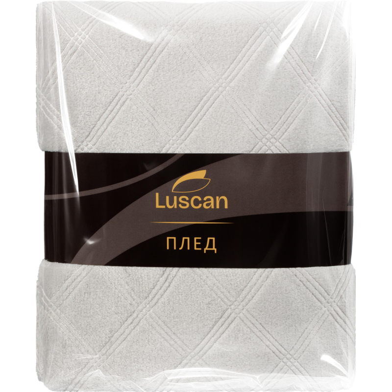 Плед микрофибра Luscan, фактура серый 150x200 - фото 6