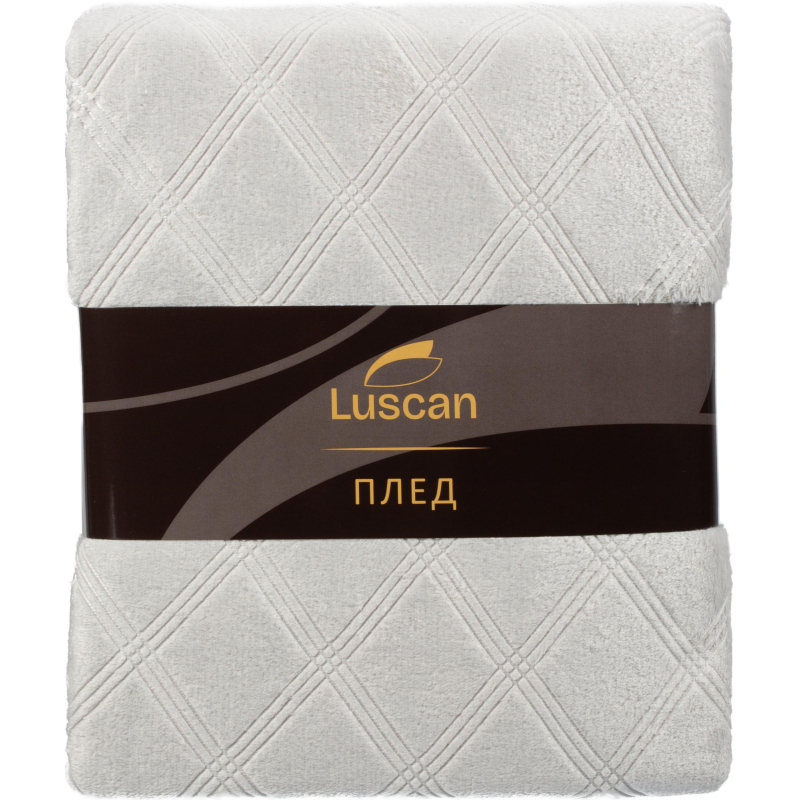 Плед микрофибра Luscan, фактура серый 200х220 - фото 5