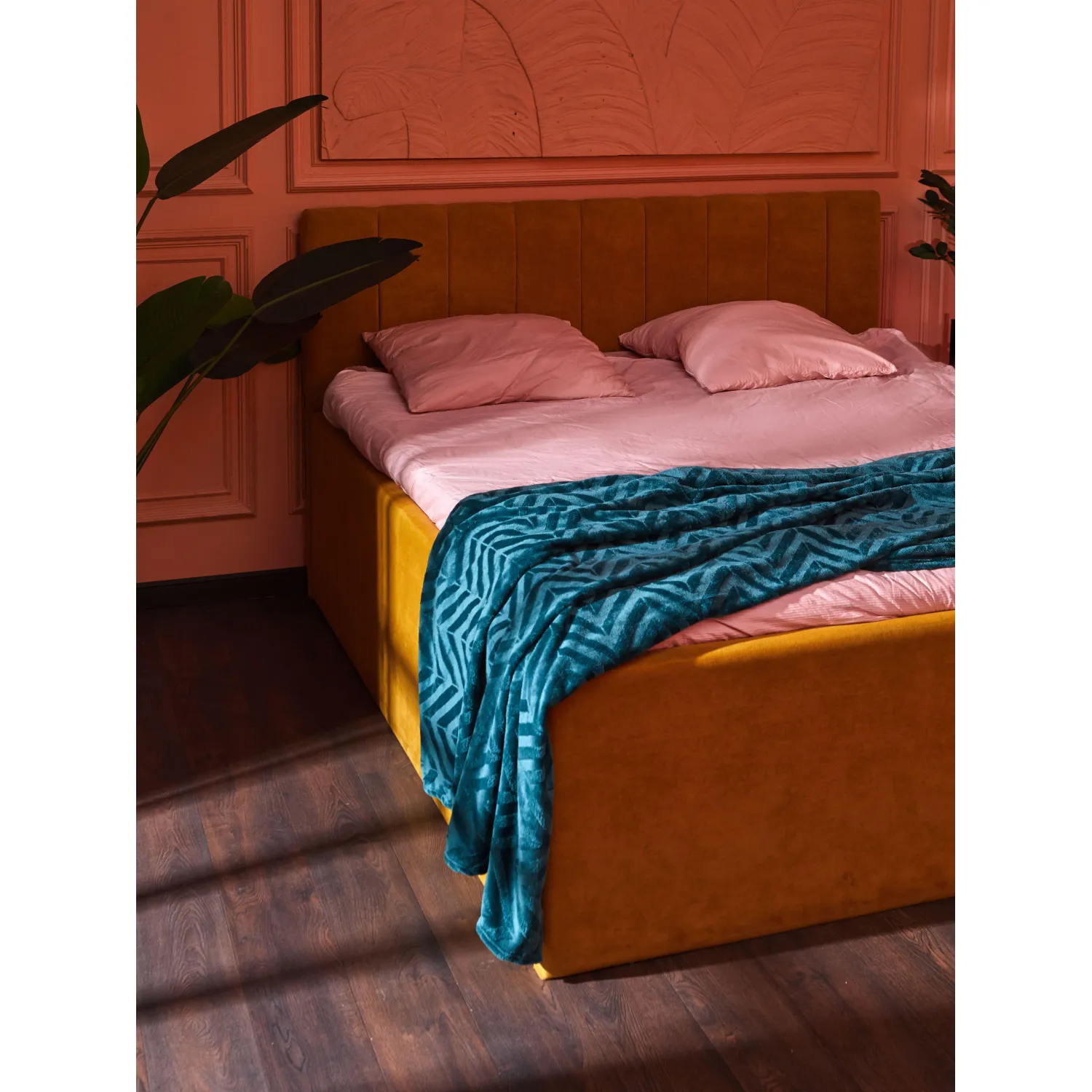 Плед микрофибра Luscan, фактура изумрудный 200х220 - фото 9