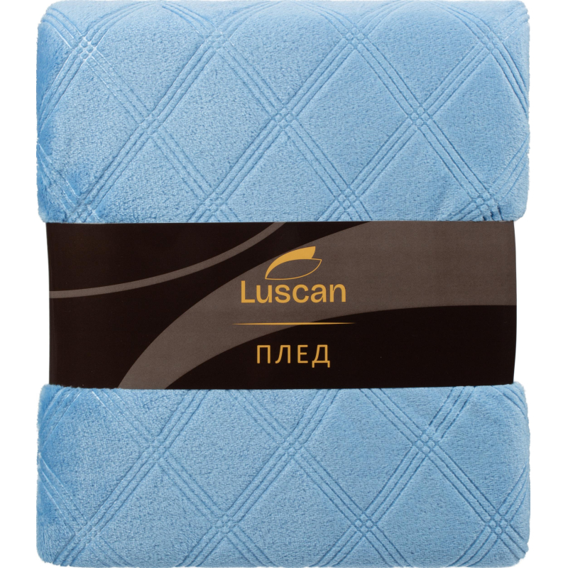 Плед микрофибра Luscan, фактура синий 150x200 - фото 5
