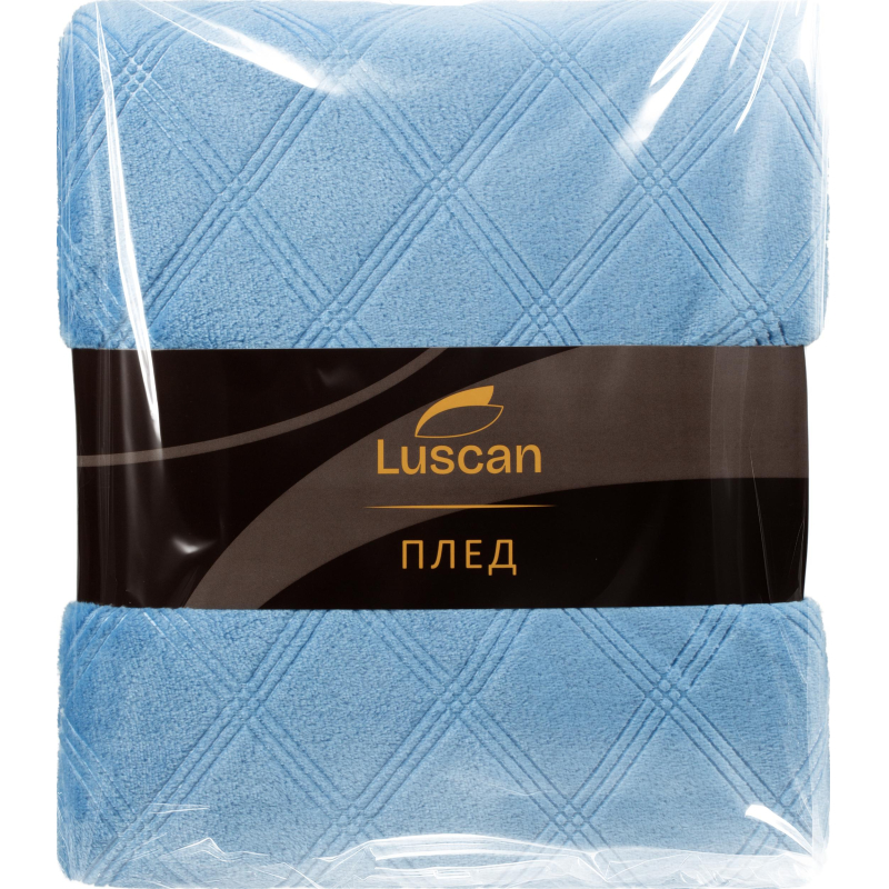 Плед микрофибра Luscan, фактура синий 150x200 - фото 6
