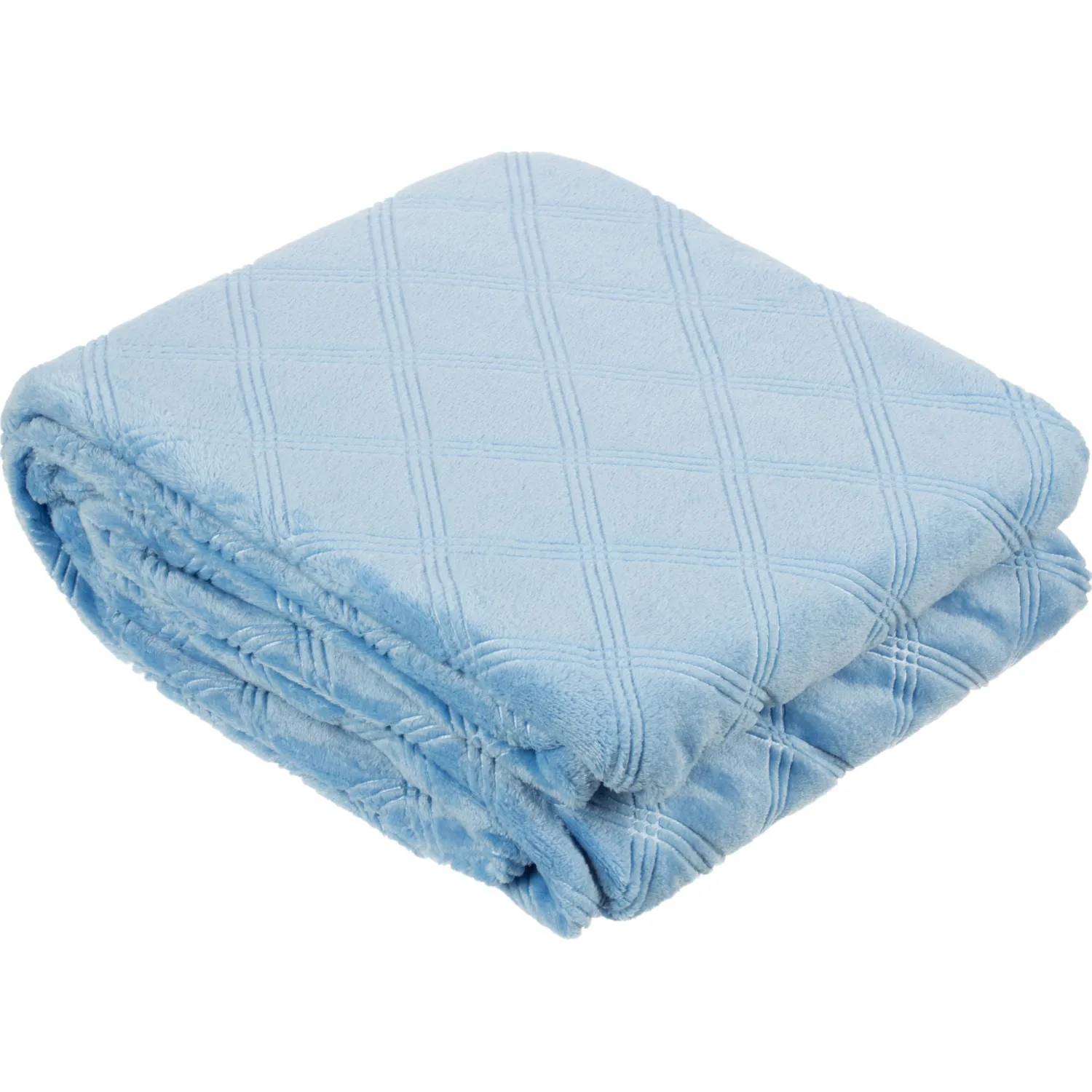 Плед микрофибра Luscan, фактура синий 200х220 - фото 2