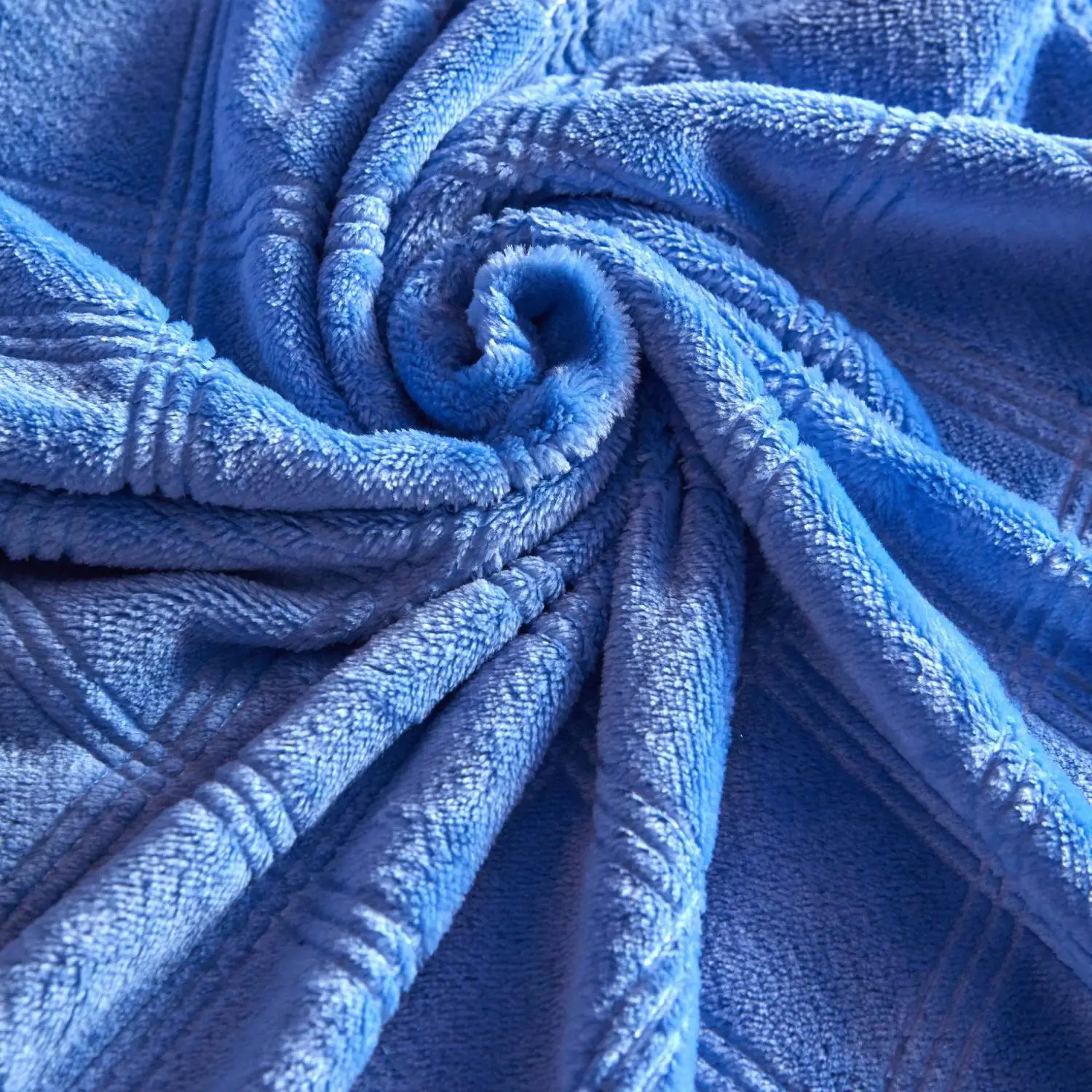 Плед микрофибра Luscan, фактура синий 200х220 - фото 7