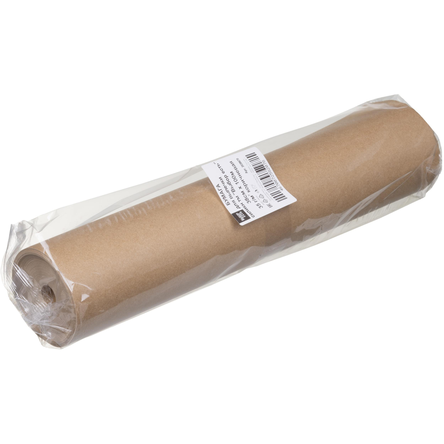 Бумага для выпечки силикн ТМ Выбор есть 38х100м, 35гр/м2 коричневая - фото 1