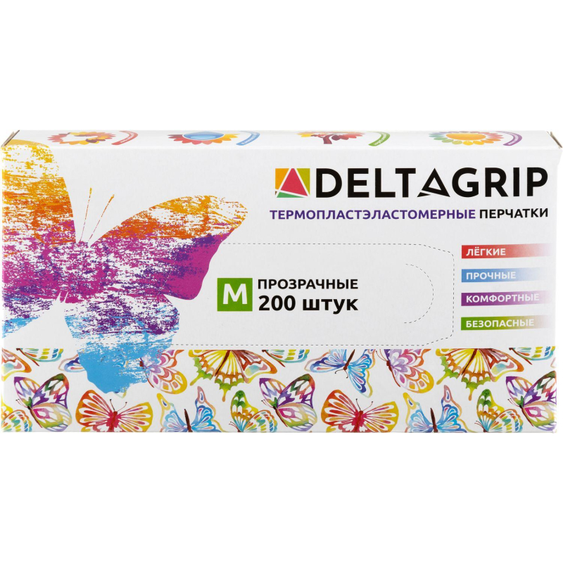 Перчатки одноразовые DELTAGRIP TPE цвет прозрачный 200шт/уп р.M ПС - фото 6