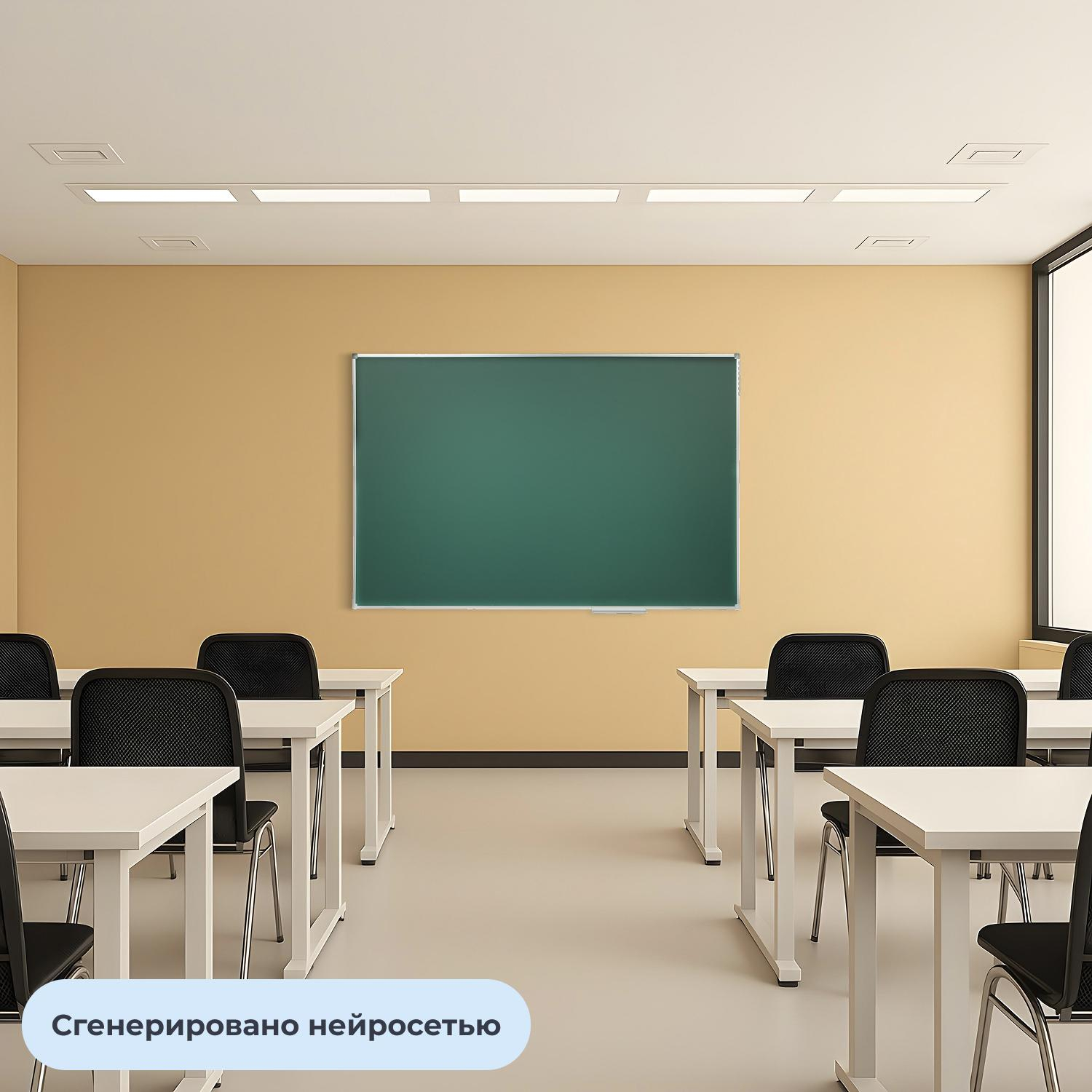 Доска магнитно-меловая 100х150см Attache лак, алюмин., рама - фото 4