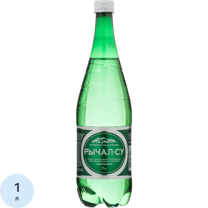 Вода минеральная Рычал-Су газированная пэт 1л - фото 1