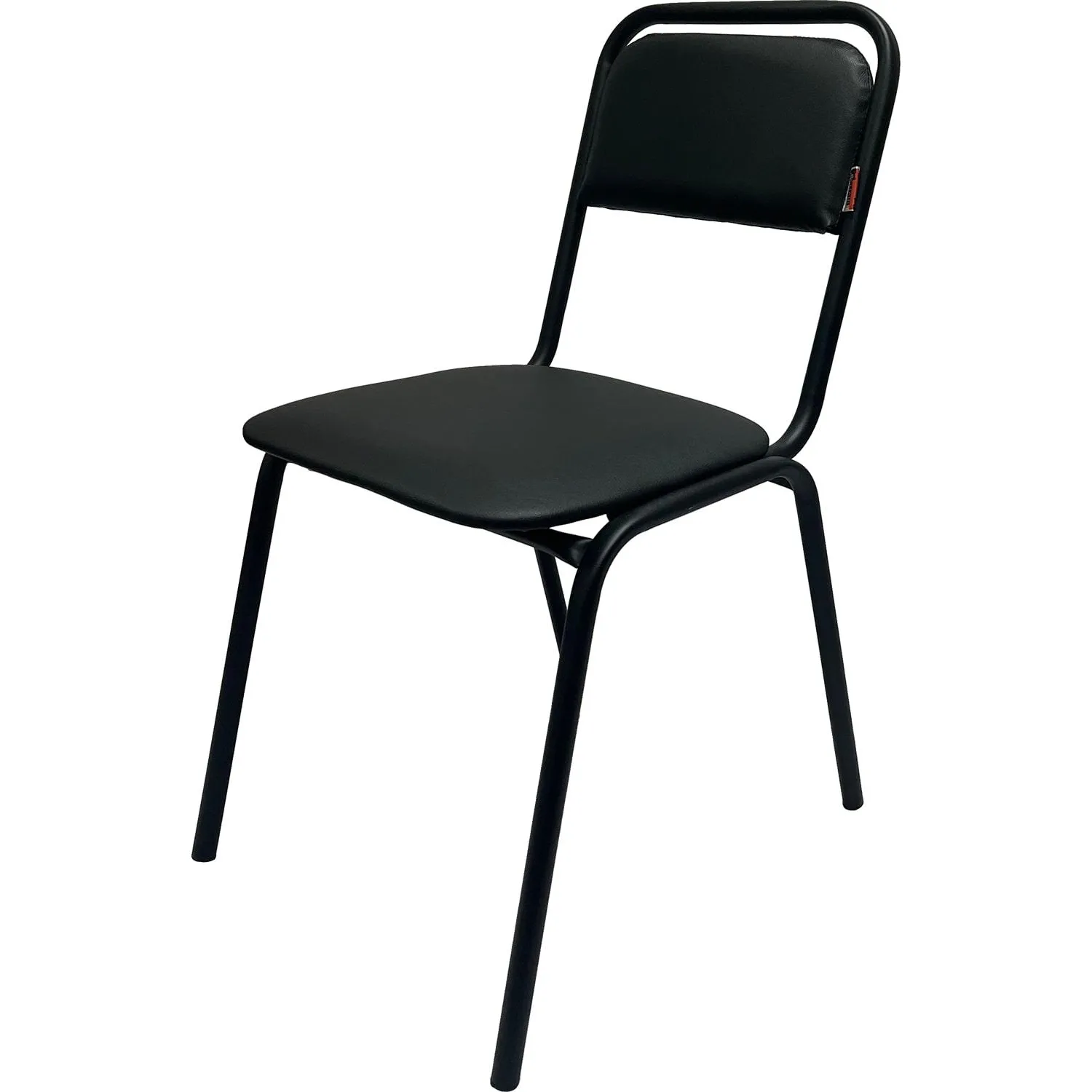 Стул КО_Echair РС01.00.42 каркас черный, к/з черный 201 - фото 1
