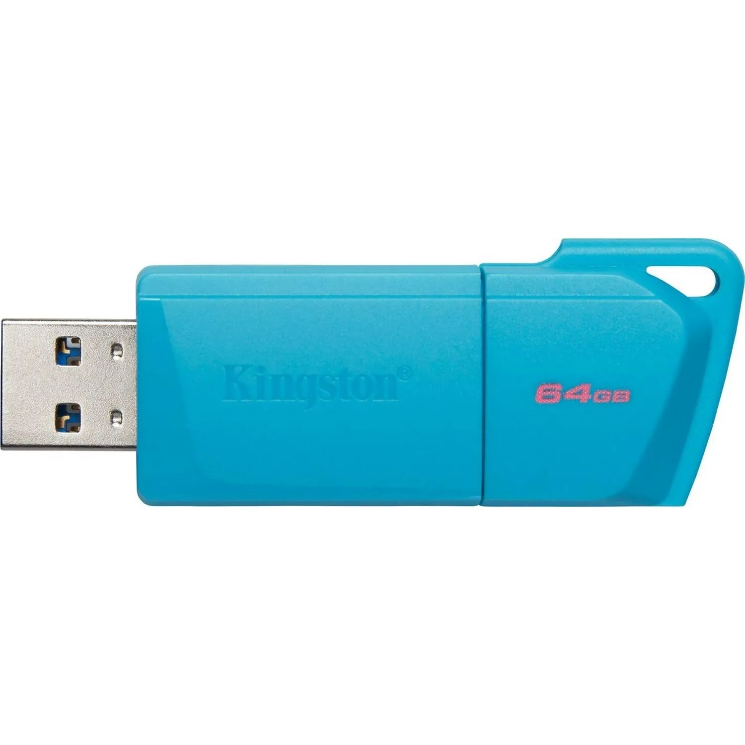 Флеш-память Kingston Exodia M LATAM DTXM/64Gb/USB 3.2/NEON(AQUA BLUE)  - фото 2
