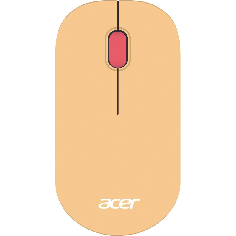 Мышь компьютерная Acer OMR205 оптич./1200dpi/беспроводн/USB/розовый/бежевый - фото 1