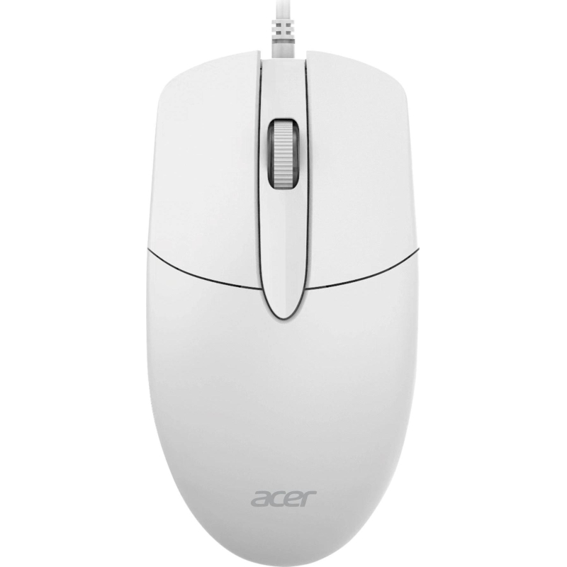 Мышь компьютерная Acer OMW300 оптическая/1200dpi/USB/белый - фото 1