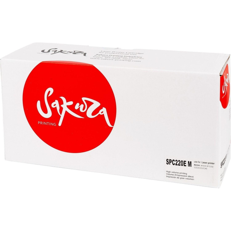 Картридж лазерный Sakura для Ricoh, пурпурный, 2300 к. SPC220EM - фото 1