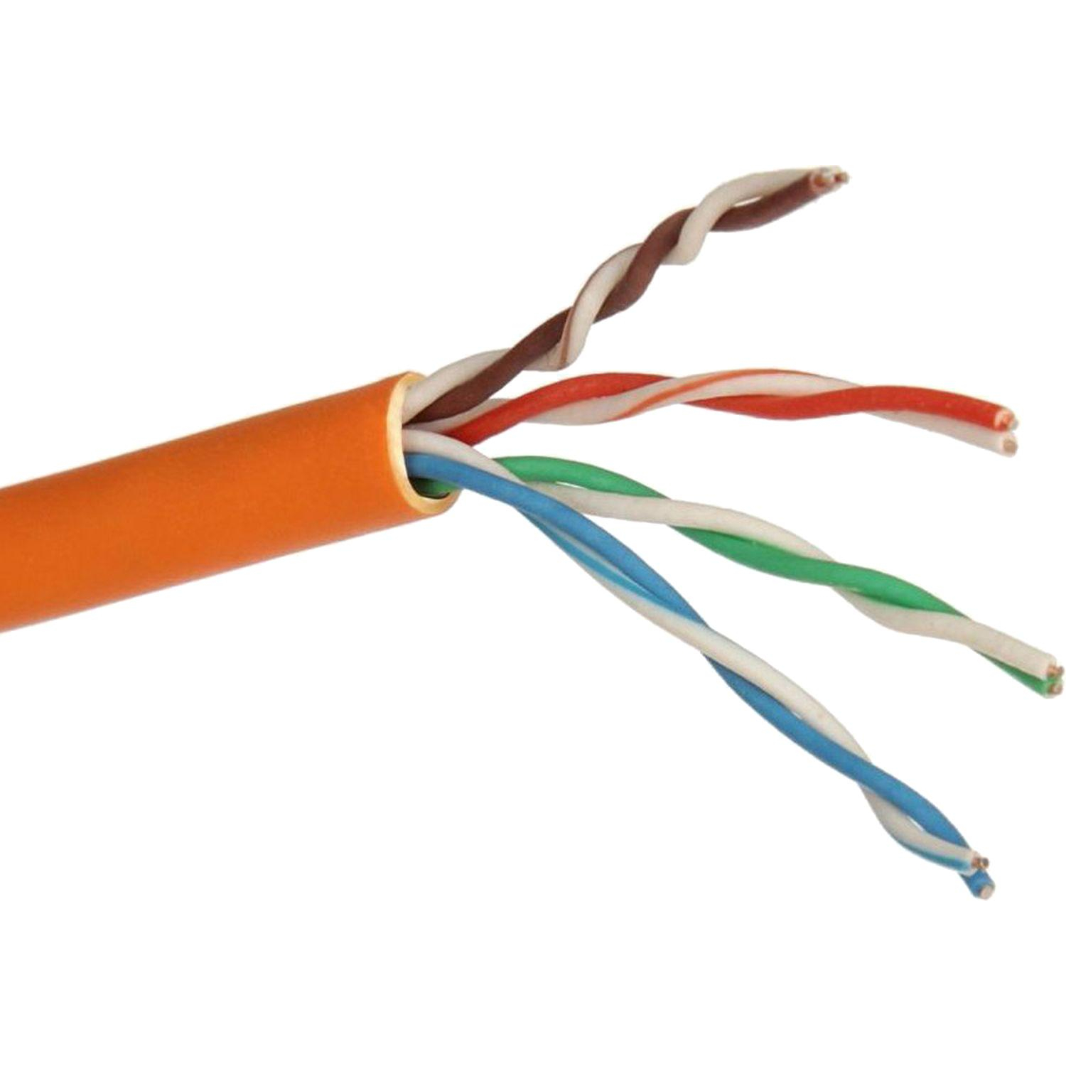 Кабель ExeGate UTP4-C5e-CU-S24-IN-LSZH-OR-305-FLUKE UTP - фото 1