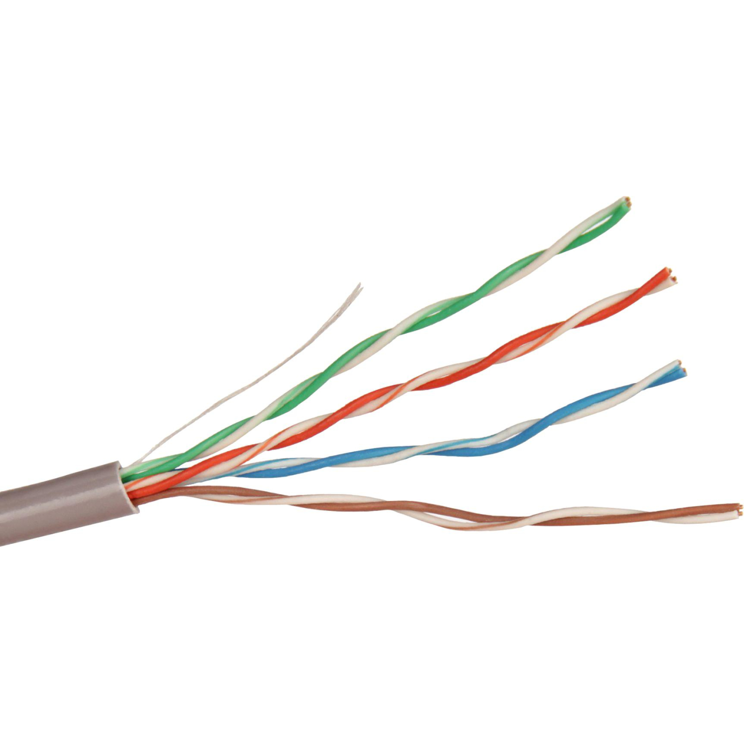 Кабель ExeGate UTP4-C5e-CU-S26-IN-PVC-GY-305 UTP - фото 1