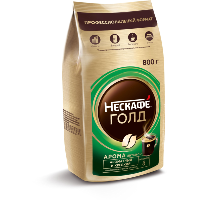 Кофе Nescafe Gold растворимый Aroma Intenso 800 г - фото 4