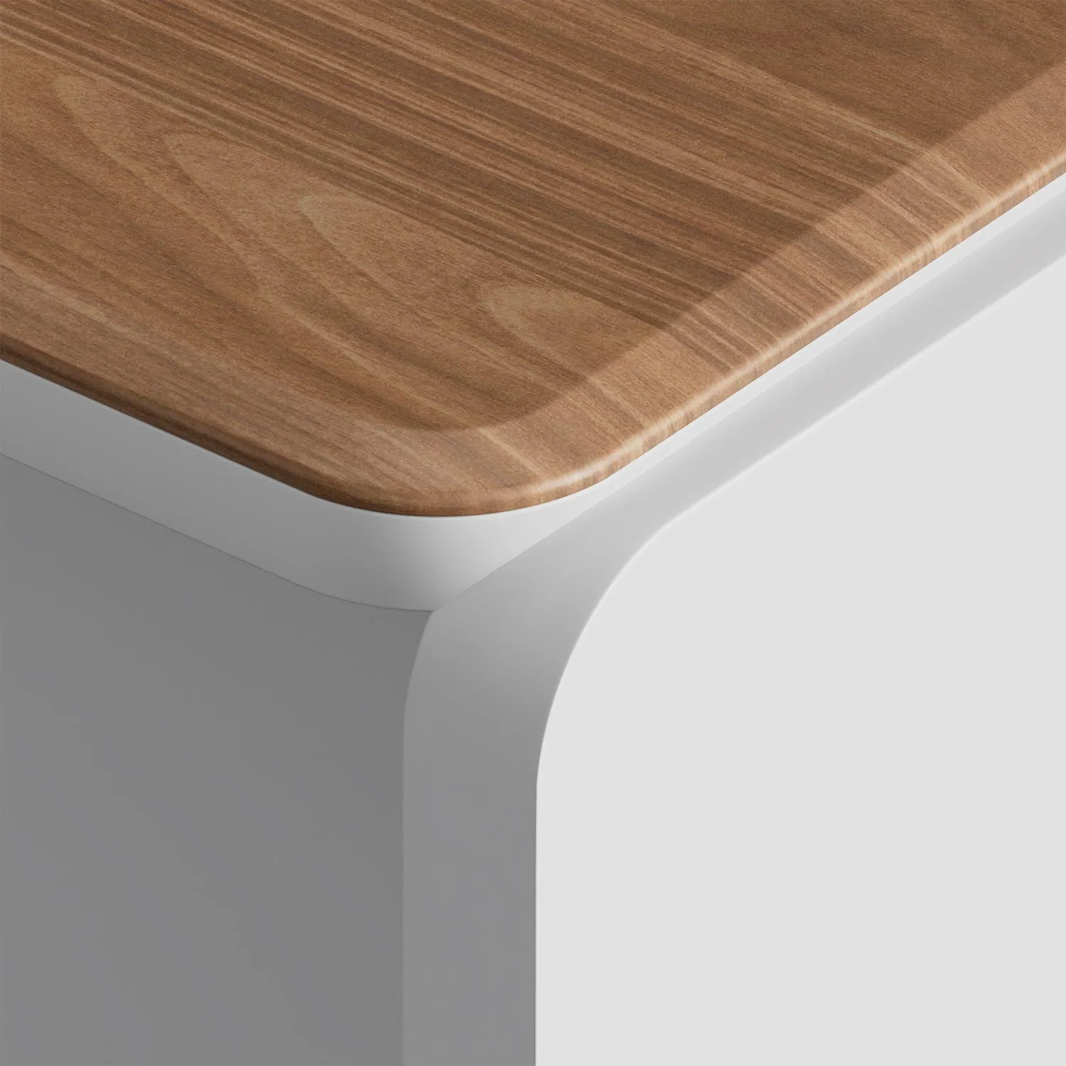 Брифинг Linkor 1611(1400)х800х753 Орех Линкольн/Белый - фото 2