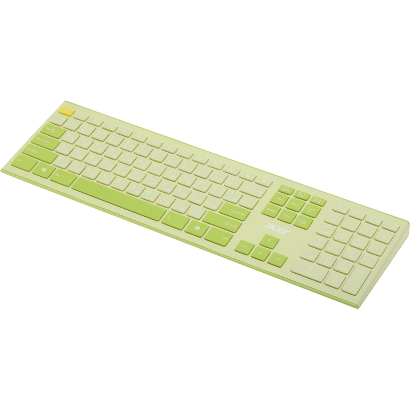 Набор клавиатура+мышь Acer OCC205 (ZL.ACCEE.00E)/зеленый/желтый/USB/slim - фото 3