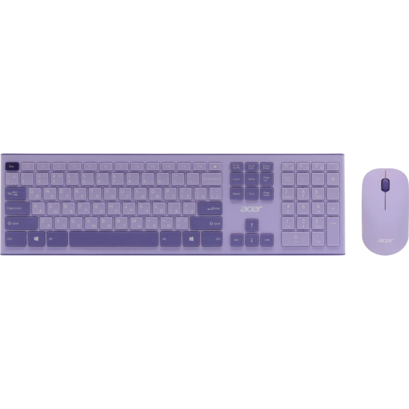 Набор клавиатура+мышь Acer OCC205 (ZL.ACCEE.00D)/Фиолетовый/USB/slim - фото 1