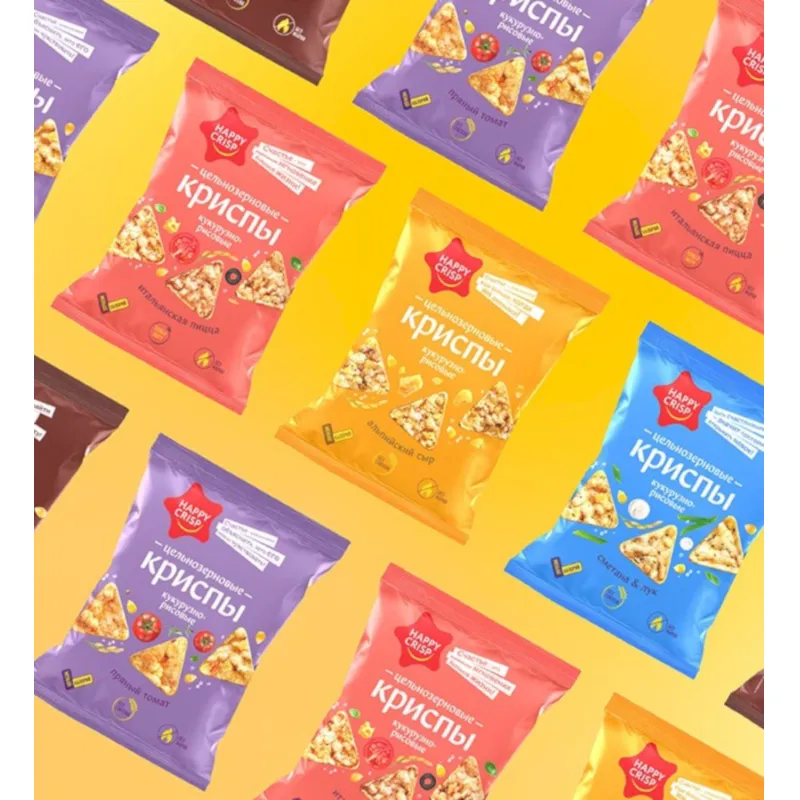 Чипсы Happy Corn цельно кукурузно рисовые,пряный томат,без жарки 50гx18ш/УП - фото 6