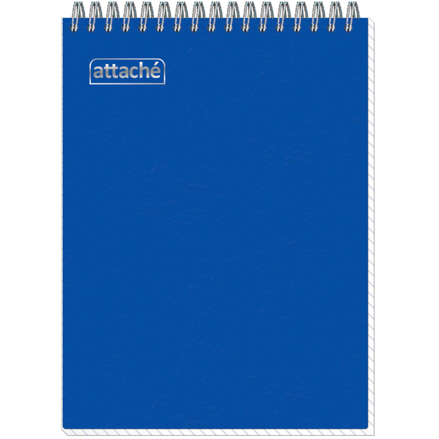 Блокнот на спирали А5 80л  Attache клетка, обложка Plastic - фото 1
