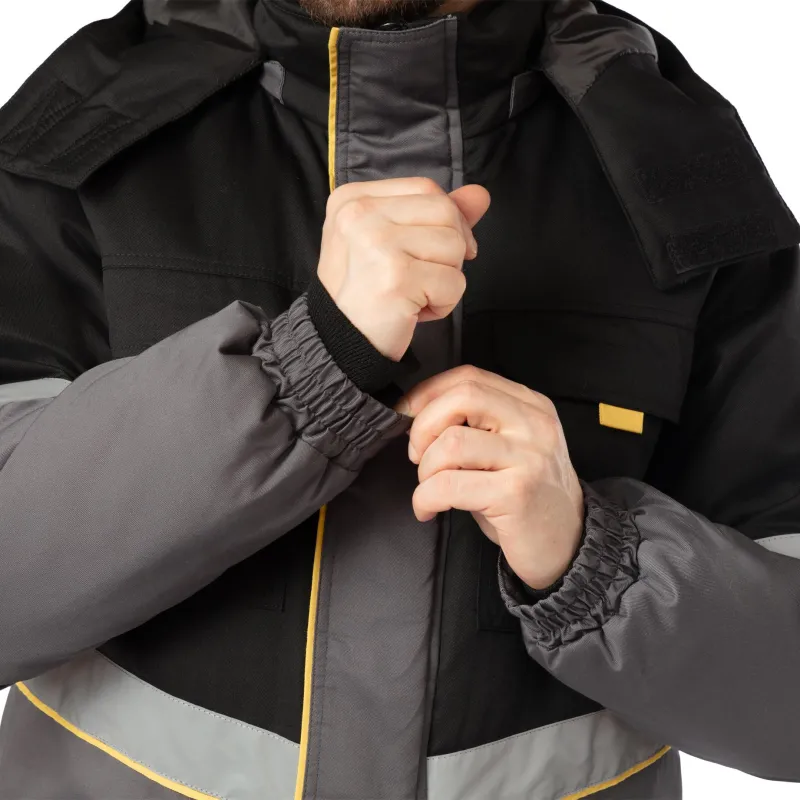 Куртка зим муж Ларга (з43) сер/чер 112-116/158-164 - фото 12