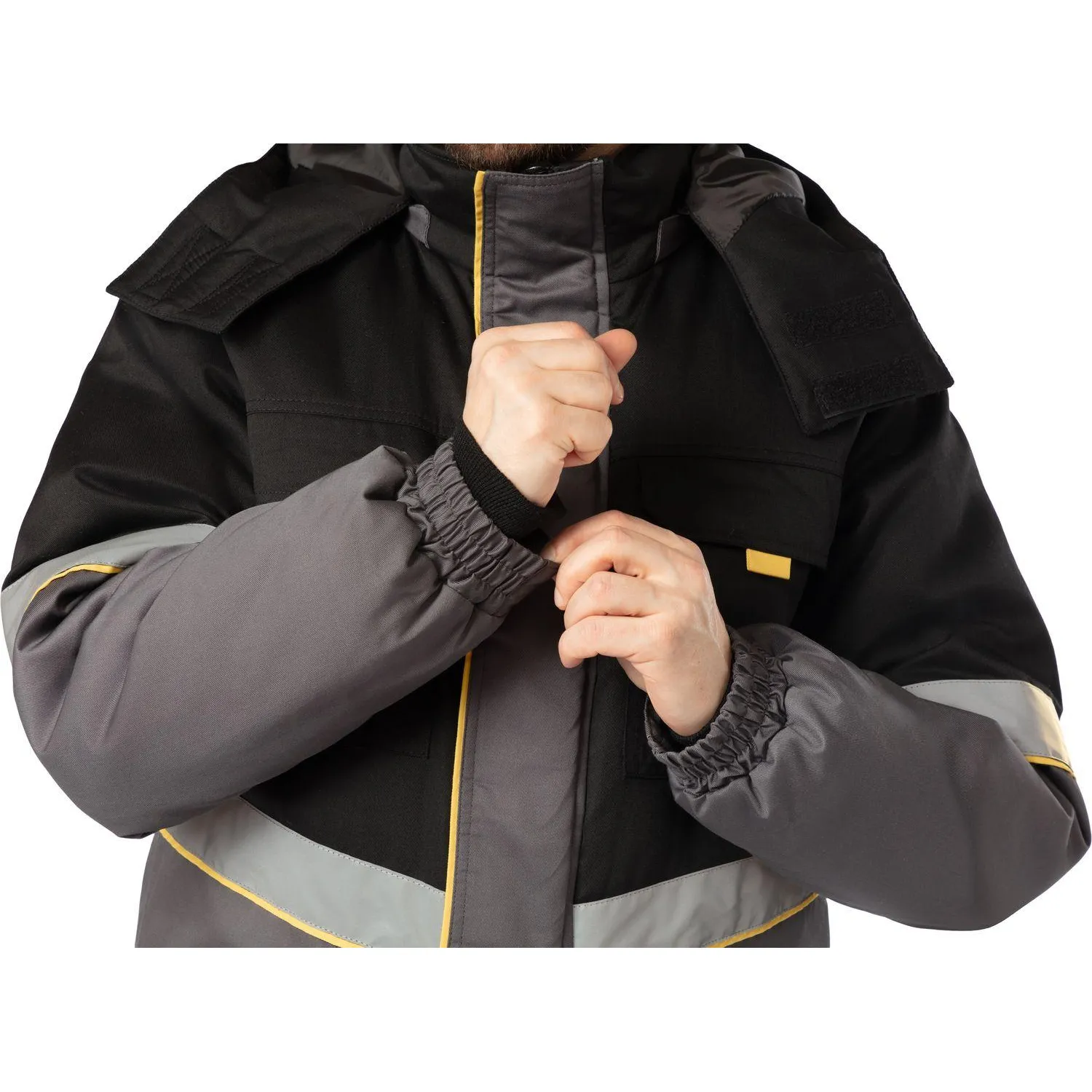 Костюм зим муж (куртка, пк) Ларга (з43) сер/чер 112-116/194-200 - фото 13