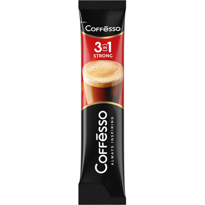 Кофе порционный растворимый Coffesso Strong 3в1 20 пакетиков по 15 г - фото 3