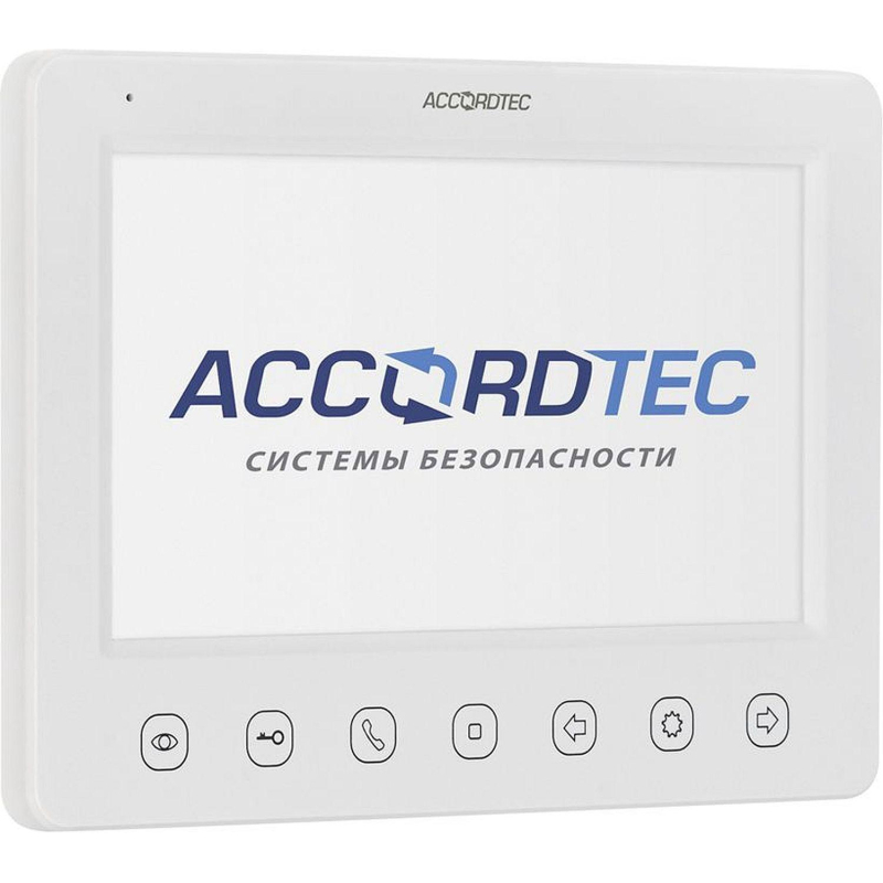 Монитор домофона ACCORDTEC AT-VD751C/M/SD WH  аналоговый, белый - фото 1