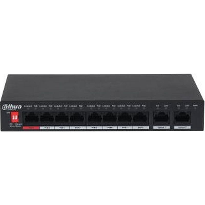 Коммутатор DAHUA DH-PFS3010-8ET-96 8 портовый РоЕ неуправляемый - фото 2