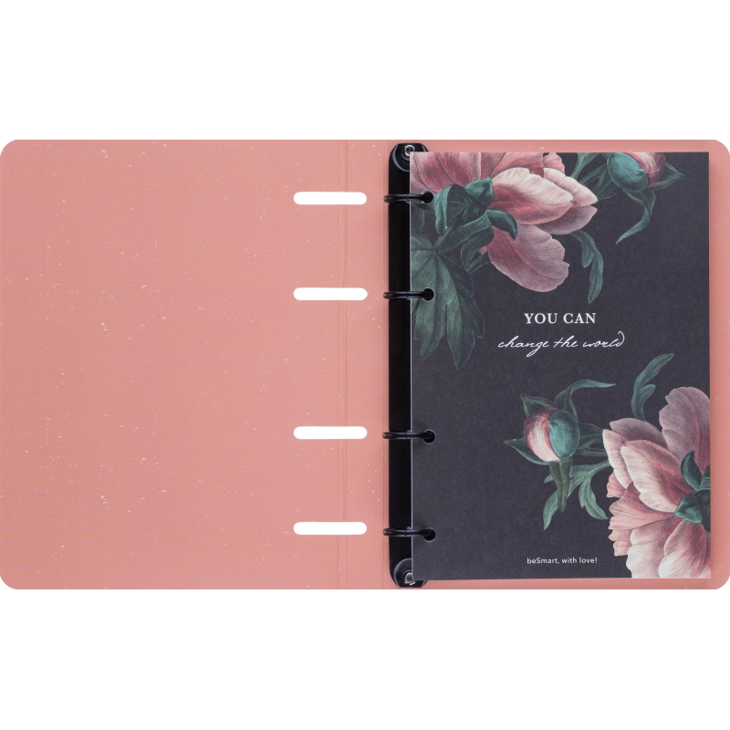 Тетрадь общая, BS, А5, 120л., клетка, кольца, Flora, букет N4757 - фото 5