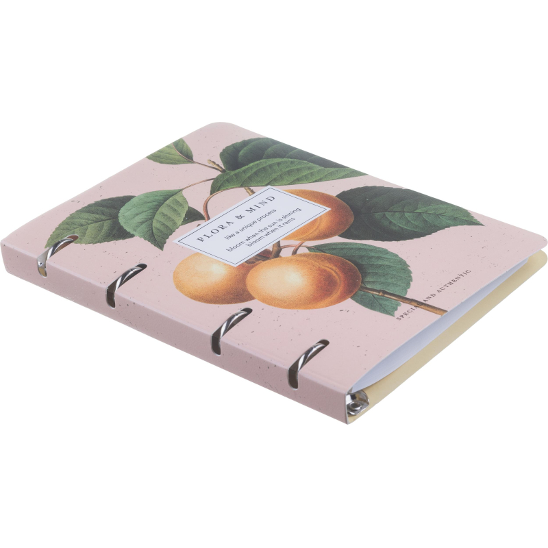 Тетрадь общая, BS, А5, 120л., клетка, кольца, Flora, персики N4236 - фото 4