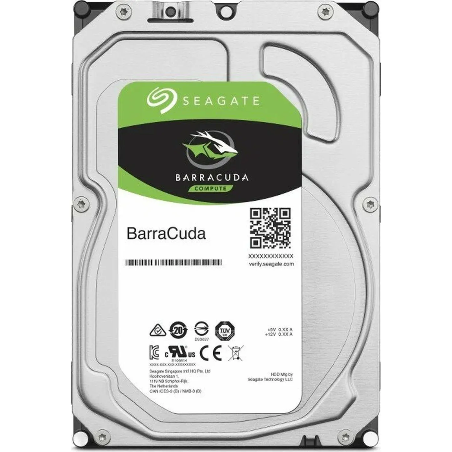 Жесткий диск Seagate BarraCuda 1Tb, SATA, 7200rpm, 64MB(ST1000DM014) - фото 1