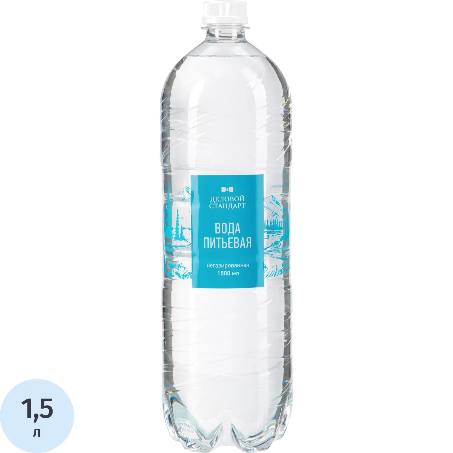 Вода питьевая Деловой Стандарт негаз пэт 1,5л - фото 1