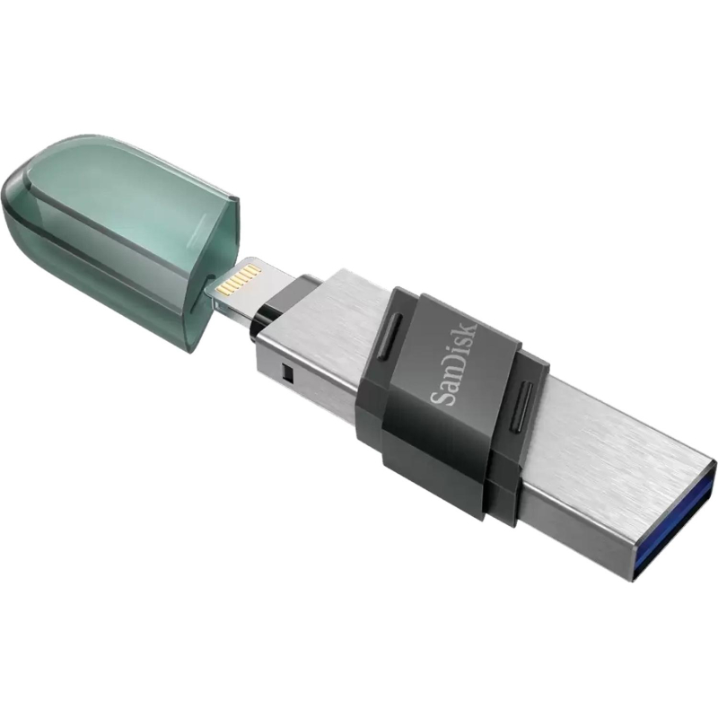 Флеш-память SanDisk  iXpand Flash Drive Flip 128GB/(SDIX90N-128G-GN6NE) - фото 2