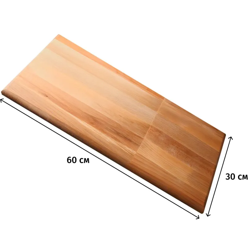 Доска разделочная 590-600х300х30 бук промаслен. (1535) - фото 2