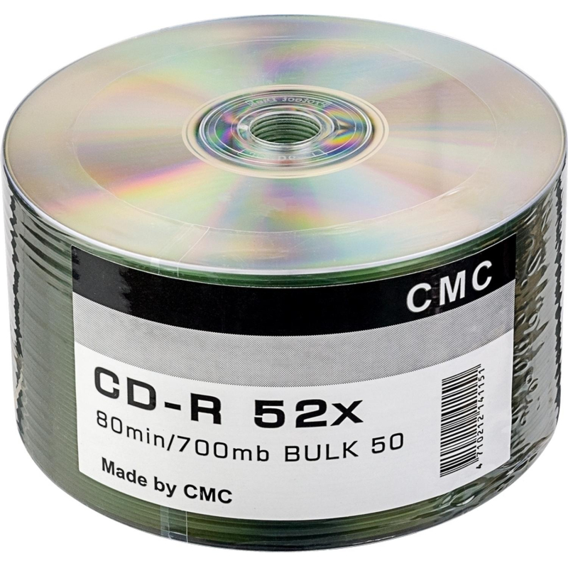 Носители информации CMC CD-R 80 52x Bulk/50 - фото 1
