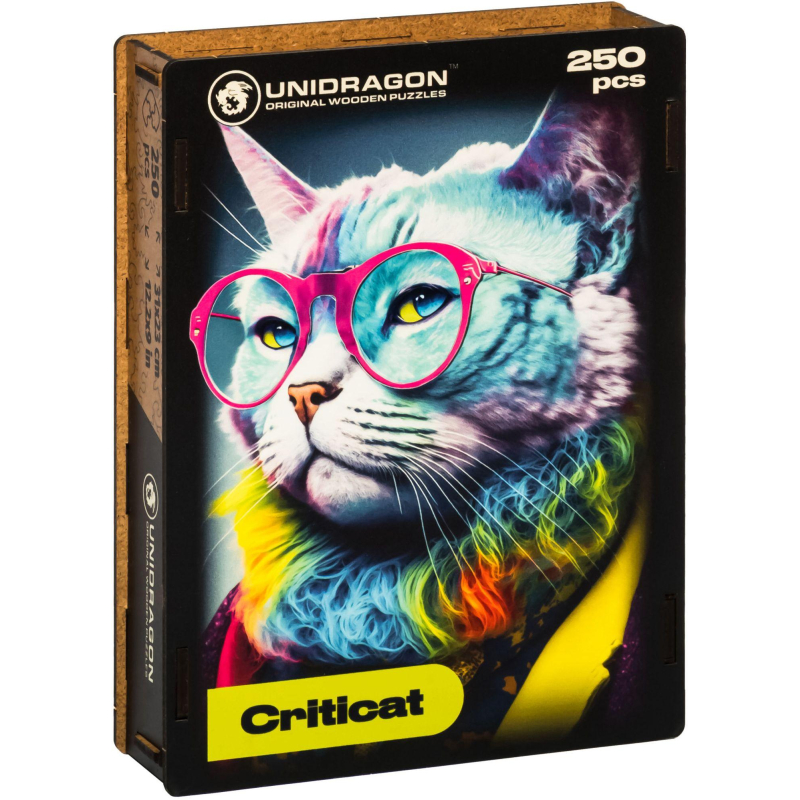 Пазл деревянный UNIDRAGON Pop-Art GlowUp Критикэт 250 pcs - фото 2