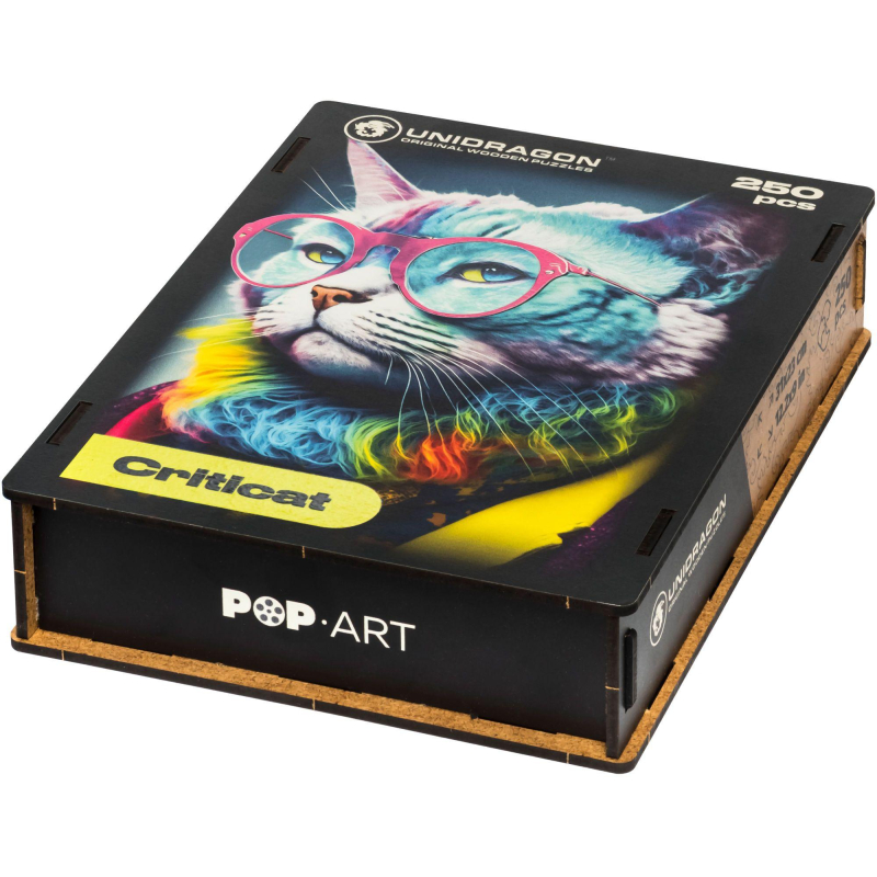 Пазл деревянный UNIDRAGON Pop-Art GlowUp Критикэт 250 pcs - фото 3