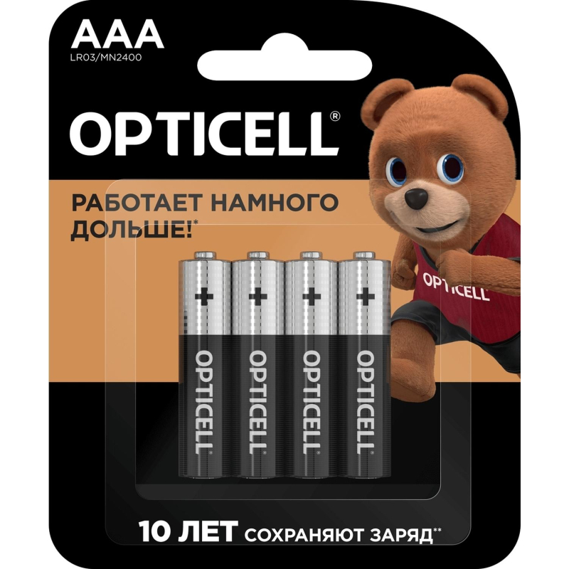 Батарейка OPTICELL Basic AAA 4шт/уп - фото 1