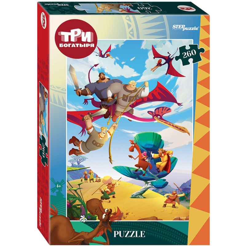 Пазл (мозаика) puzzle 260 Три богатыря и Пуп Земли (Мельница), 95158 - фото 1