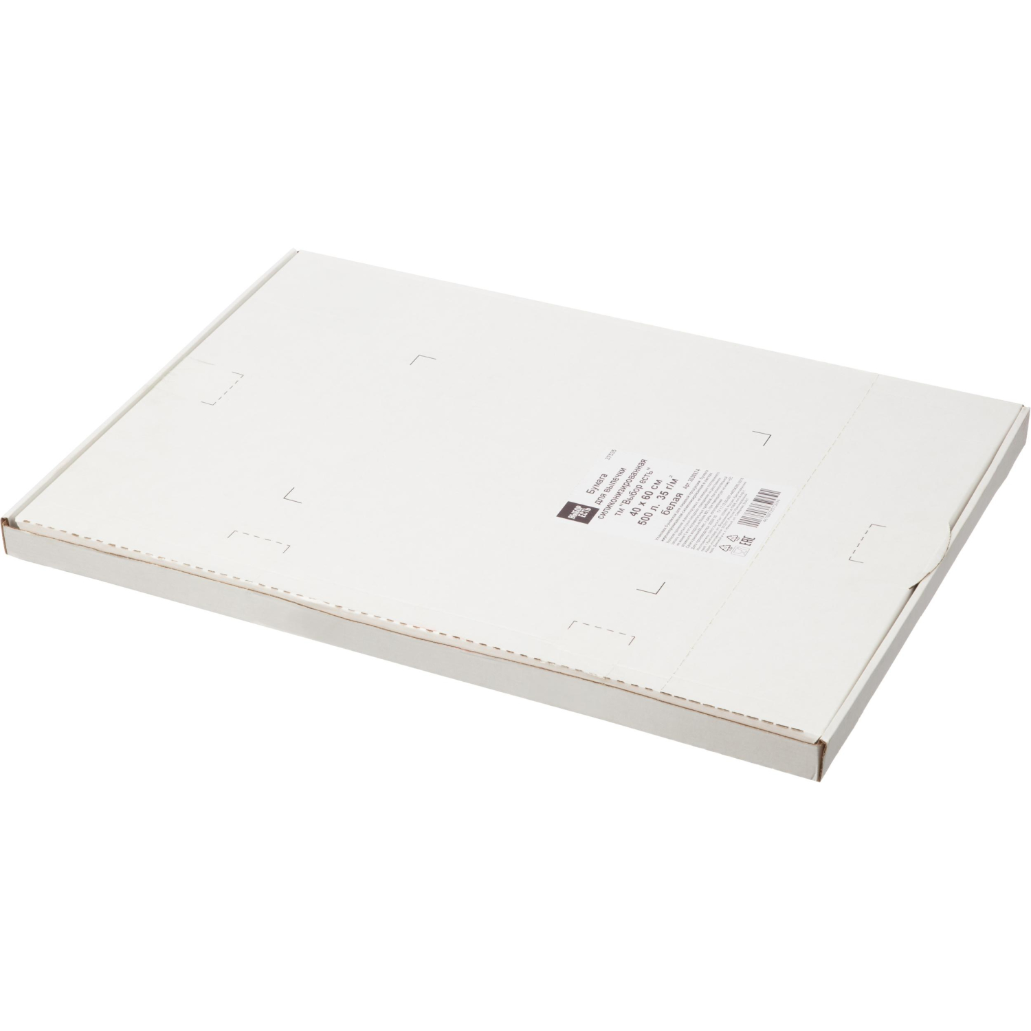 Бумага для выпечки силикн ТМ Выбор есть 40х60см,500 листов,35гр/м2, белая - фото 1