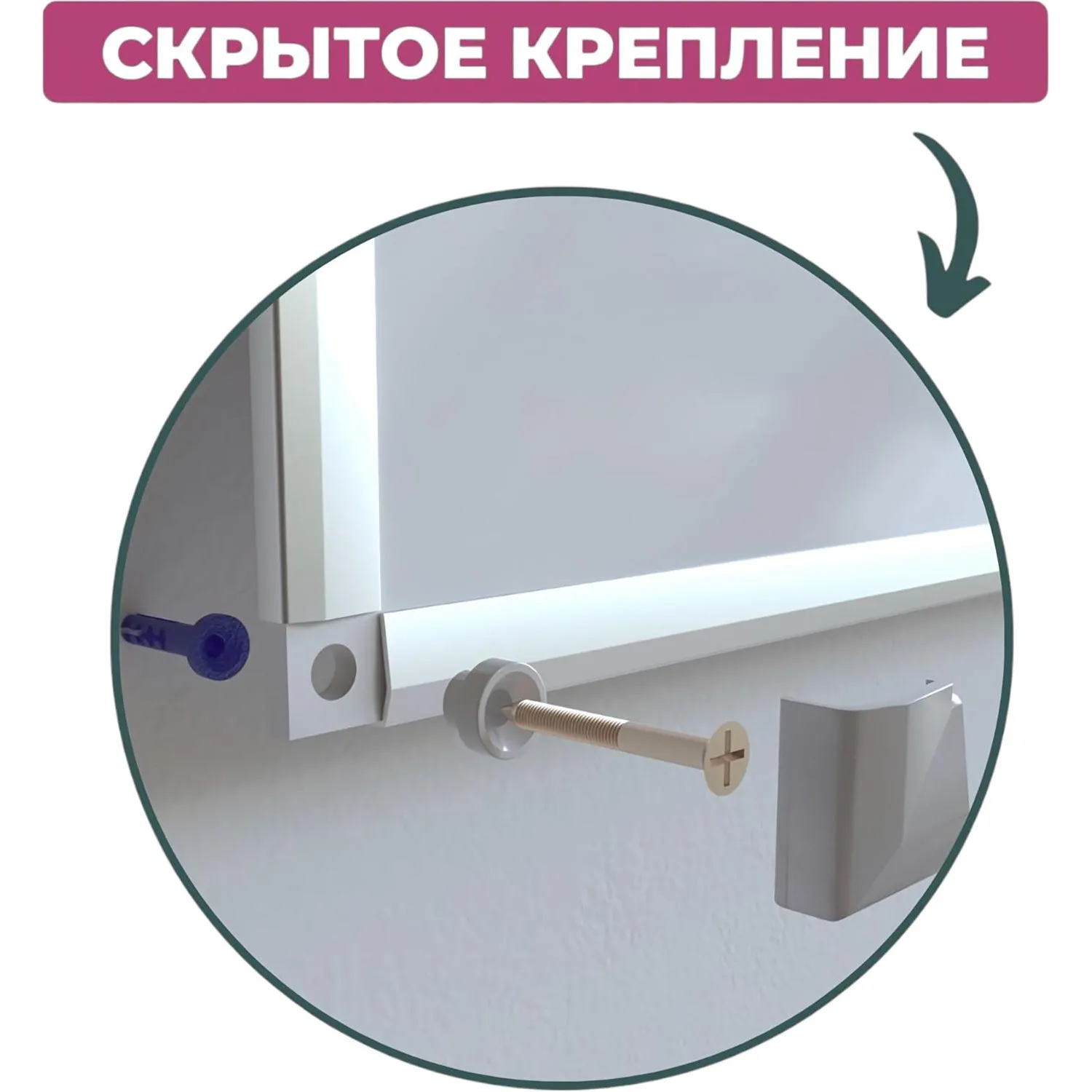 Доска магнитно-маркерная Attache 100х150см лак Россия - фото 5