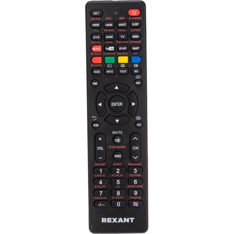 Пульт ДУ для телевизора RX-708E REXANT, 38-0003 - фото 1