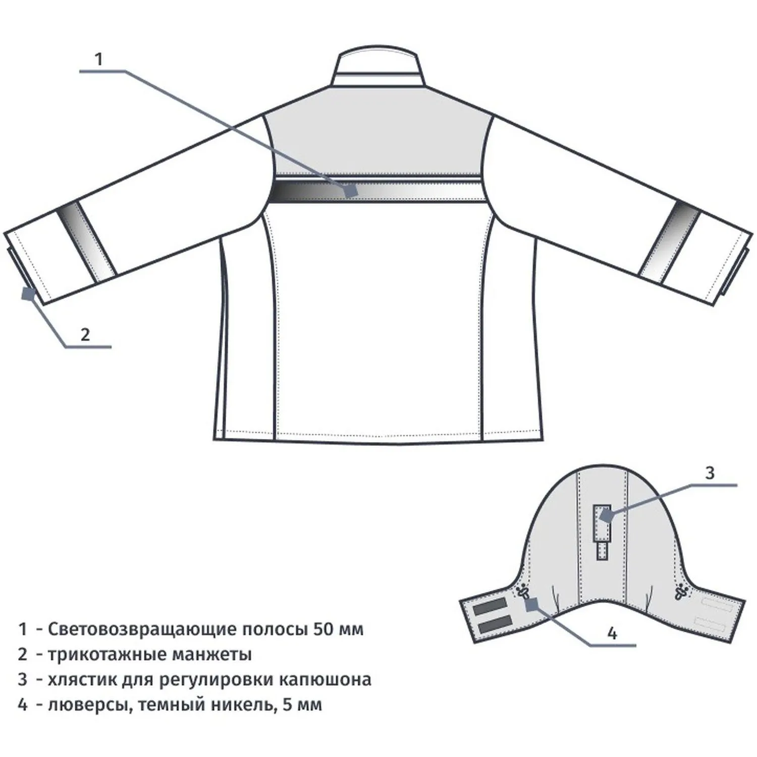 Куртка рабочая зимняя женская з46-КУ син/вас (р.44-46) 158-164 - фото 22