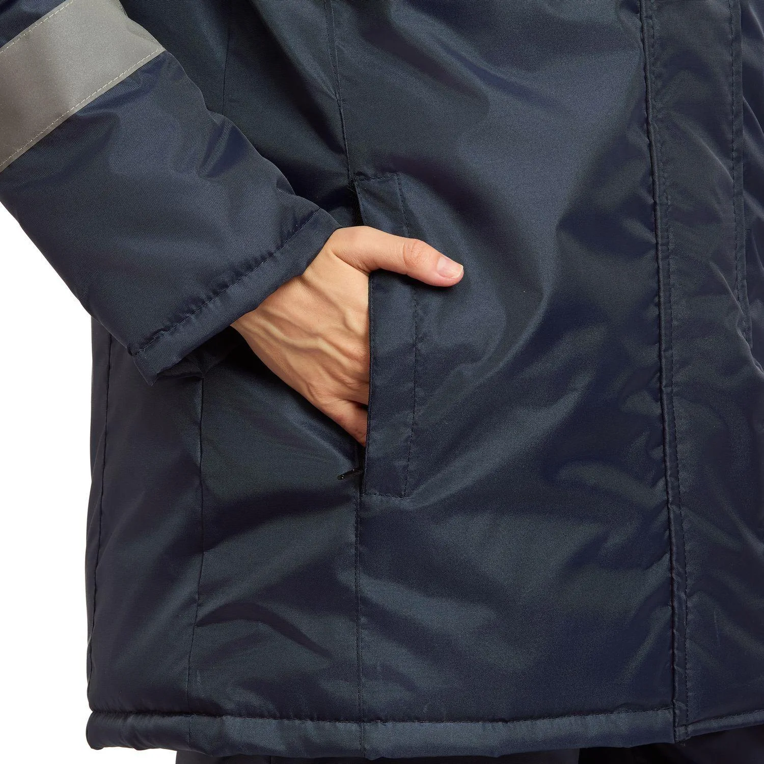 Куртка рабочая зимняя женская з46-КУ син/вас (р.48-50) 158-164 - фото 17