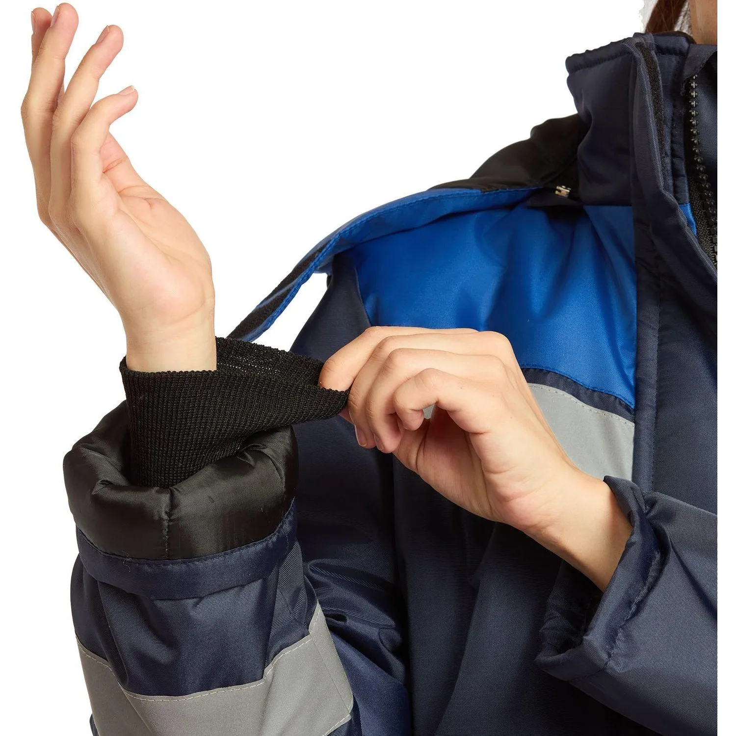 Куртка рабочая зимняя женская з46-КУ син/вас (р.48-50) 170-176 - фото 18