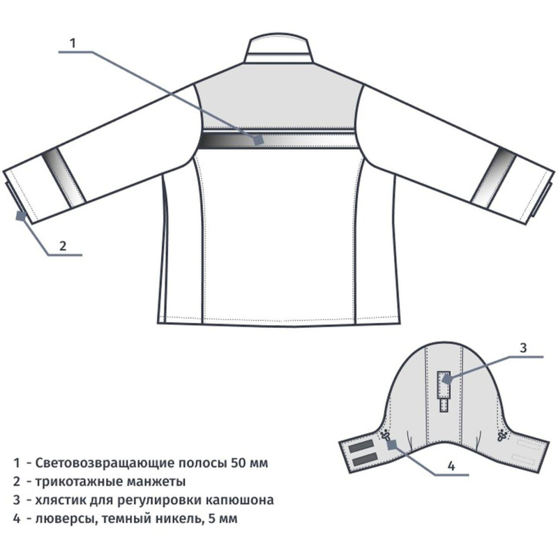 Куртка рабочая зимняя женская з46-КУ син/вас (р.60-62) 170-176 - фото 3