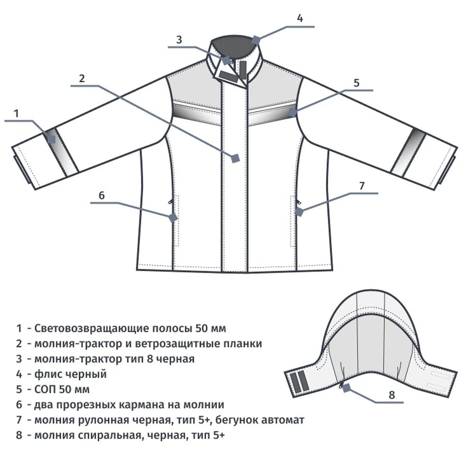 Куртка зим жен з46 сер/крас 120-124/170-176 - фото 22